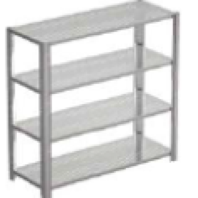 Stainless Steel With 4 Shelves